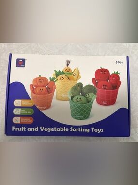 Fruit & Vegetable Sorting Toy Set for Baby & Toddler